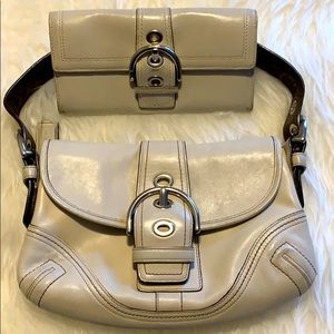 COACH Genuine Leather Handbag and Wallet.